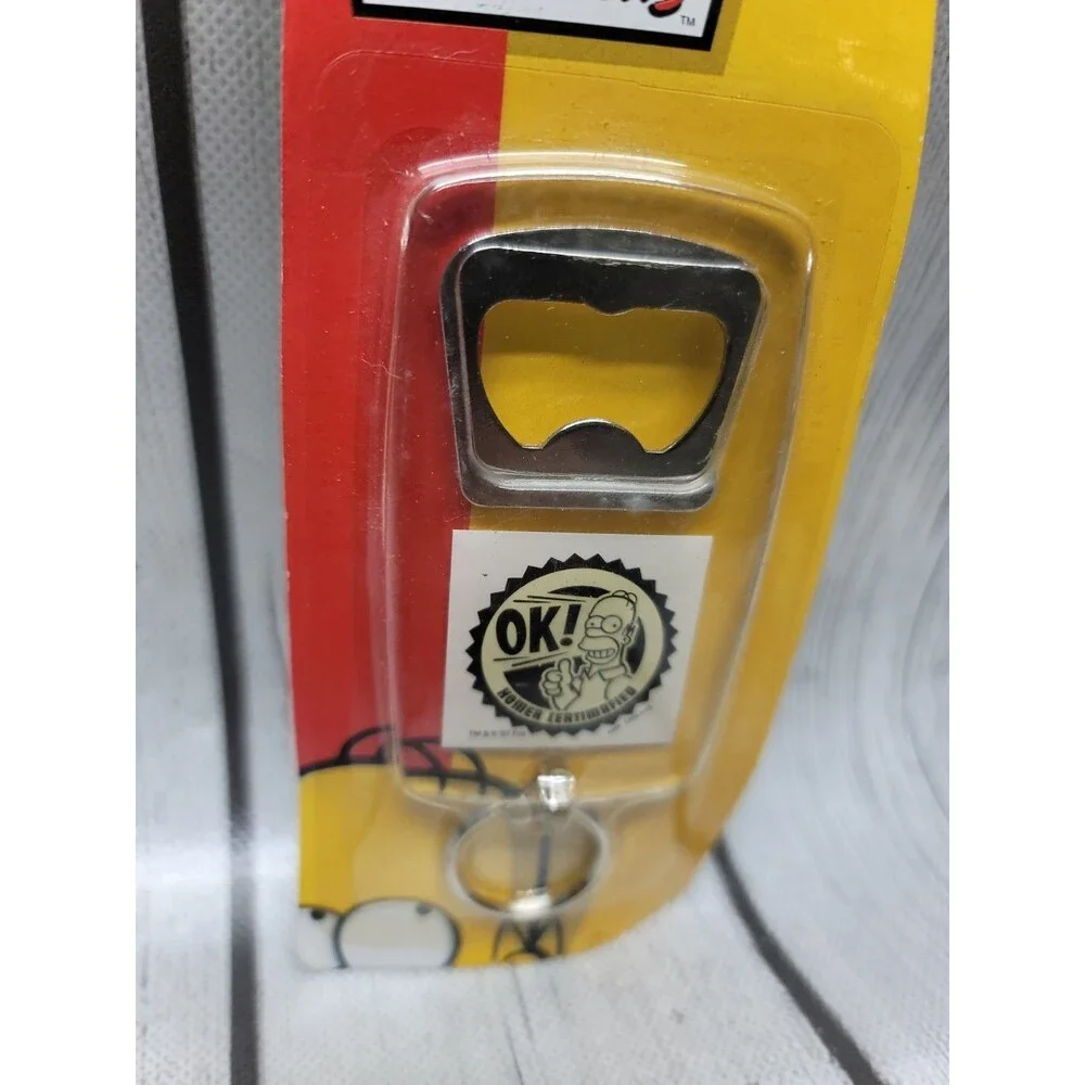 The Simpsons Bottle Opener Keychain Homer Vintage 2007 Homer Lot Of 2 New